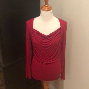 CAbi dressy red shirt